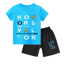 BAESD Boys Printed T-shirt with Shorts-image-15