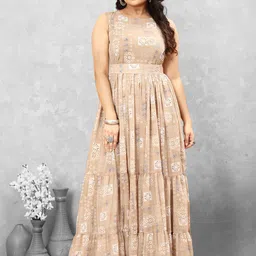 CHANSI Abstract Tiered Maxi Dress-image-2