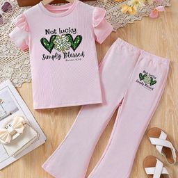 YK Girls Printed Pure Cotton Clothing Set-picture-32