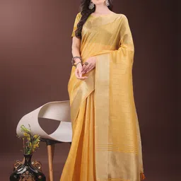 DIVASTRI Striped Woven Design Organza Saree-picture-58