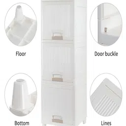 SUMOWARE INDUSTRIES White Textured 3-Layer Drawer image 3