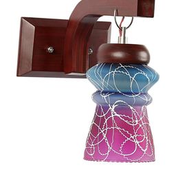 Somil Premium Designer Glass Wall / Night Lamp Elegant & Stylish Dcor Accent for Modern Interiors, color- Pink, Blue, White, Size:- 17 X 27 X 27 CM-image-86