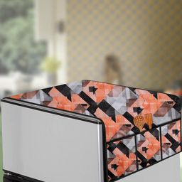 The Furnishing Tree Orange Plastic Refrigerator Cover-image-53