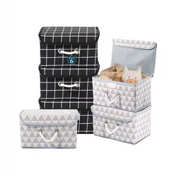 Aura Grey Set of 6 Reusable Drawer Organiser Organisers-18