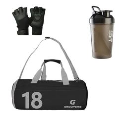 GROUPERS Printed Medium Foldable Sports or Gym Duffel Bag-image-89