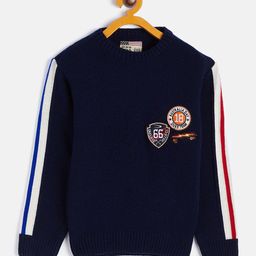 Duke Boys Blue & White Wool Pullover-image-43