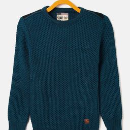 Duke Boys Blue Cable Knit Woolen Pullover-image-85