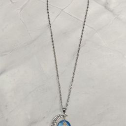 EL REGALO Girls Silver-Plated Disney Necklace-11