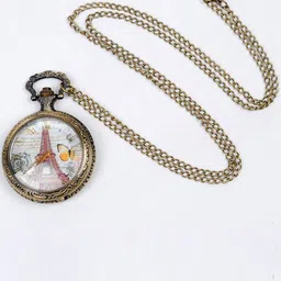 Young & Forever Unisex Gold-Toned & White Brass-Plated Antique Necklace-picture-34