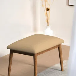 Chumbak Beige Square Shaped Pre-Assembled Wooden Cushion Lounge Chair-image-25