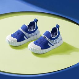 ONYC Unisex Kids Woven Design PU Slip-On Sneakers-24