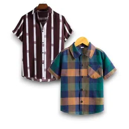 LUVITUS Boys Pack Of 2 Polycotton Printed Casual Shirt-picture-14