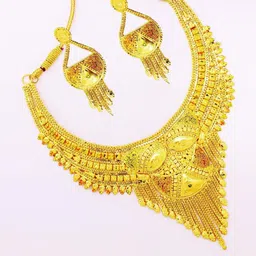 Guarantee Ornament House Brass Gold-Plated Jewellery Set-32