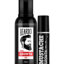 BEARDO Beard Hair Growth Oil 50ml & Mustache Growth Roll On 8ml-17