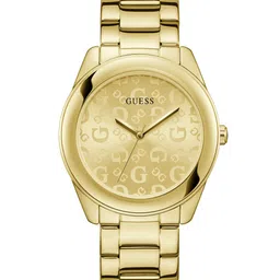 GUESS Women Textured Dial & Stainless Steel Bracelet Style Straps Analogue Watch U1358L2M-image-21