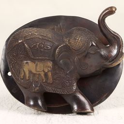 Indianshelf Brown Elephant Door Knocker-37