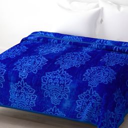 RF RELAXFEEL Blue Floral Heavy Winter 400 GSM Single Bed Blanket-picture-9