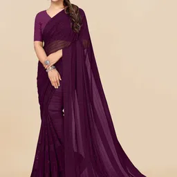 MIRCHI FASHION Embellished Poly Georgette Saree-image-34