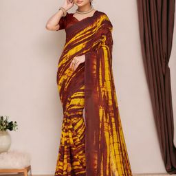 DIVASTRI Tie and Dye Saree-image-1