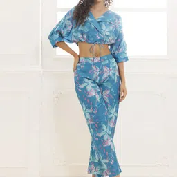 Ragavi Floral Printed Top & Trouser Co-Ords-image-26