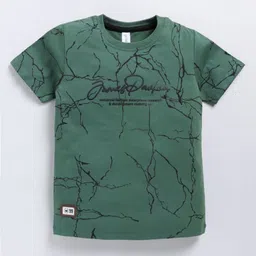 Ginie Boys Typography Printed Cotton T-shirt-image-87
