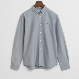 GANT Boys Solid Button-Down Collar Cotton Regular Fit Casual Shirt-picture-2