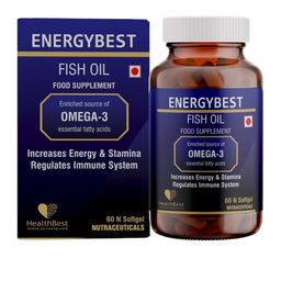 HealthBest Set Of 2 Energy Best Fish Oil Supplement- 60 Sofgel Capsules-image-43