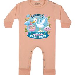 Arvesa Congrats Dada Dadi Printed Bodysuit-image-89