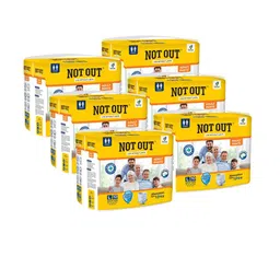 Not Out Set Of 6 3D Core Technology Adult Diapers - 10 Pieces Each - L-23