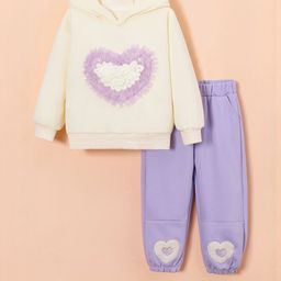 Hopscotch Girls 2 Piece Fluffy Cloud Comfort Jogger Set-picture-46