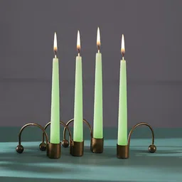 Homspurts Copper-Toned 4 Pieces Lights Tea Light Candle Holders-10