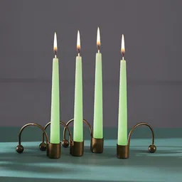 Homspurts Aura Copper-Toned 4 Pieces Tea Light Metal Candle Holders-image-22