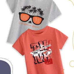 Provogue Boys 2 Printed Pure Cotton T-shirt-54