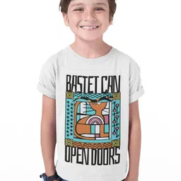 TeeSlix Unisex White Tshirts-picture-1