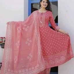 Dhibha Women Peach Cotton Blend Clothing Set-picture-24