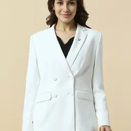Allen Solly Woman Double Breasted Formal Blazer-image-97