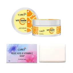CARET ORGANIC Kojic Acid Vitamin C Soap -75 g & Vitamin C Nourishing Cream - 100 g-40