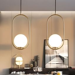 GAUVIK Gold-Toned Ceiling Lamp image 3