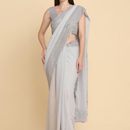 ASISA Embroidered Saree-image-4