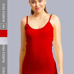FBAR Pack Of 2 Pure Cotton Long Camisoles-image-97