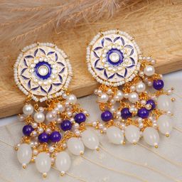 Crunchy Fashion Gold- Plated Classic Drop Earrings-36