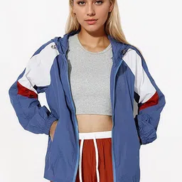 JC Mode Women Hooded Colourblocked Casual Bomber Jacket-17