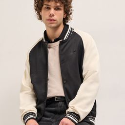 THE BEAR HOUSE Men Lightweight Outdoor Open Front Jacket with Embroidered-image-60
