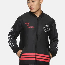 Fans Army Jujutsu Kaisen Ryomen Sukuna Printed Stand Collar Bomber Jacket-picture-18
