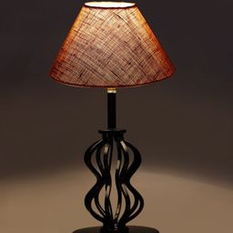 Devansh Beige & Black Solid Table Lamps-10