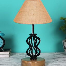Devansh Beige Textured Table Lamps-4