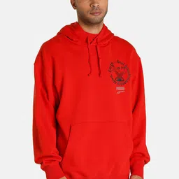 Puma Men Red Printed Downtown Relaxed Fit Hoodie-picture-33