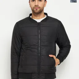 PERFKT-U Camouflage Printed Mock Collar Reversible Padded Jacket-picture-56