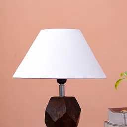 Pinecraft INTERNATIONAL White Sefinn Table Lamp With Frustum Shade-24