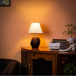 Pinecraft INTERNATIONAL White Sefinn Table Lamp With Frustum Shade-40